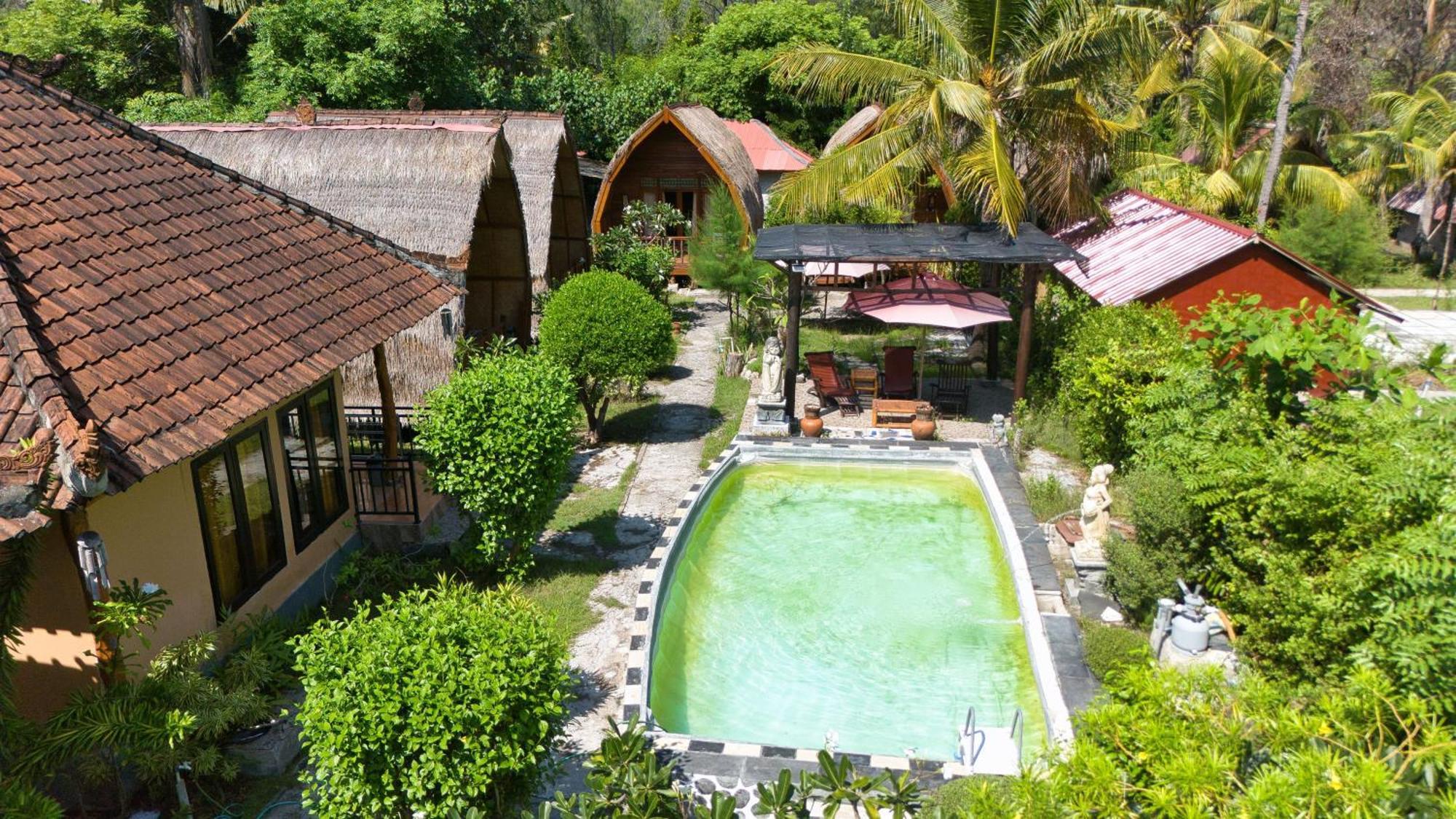 Bunga Bungalows Gili Meno Eksteriør bilde
