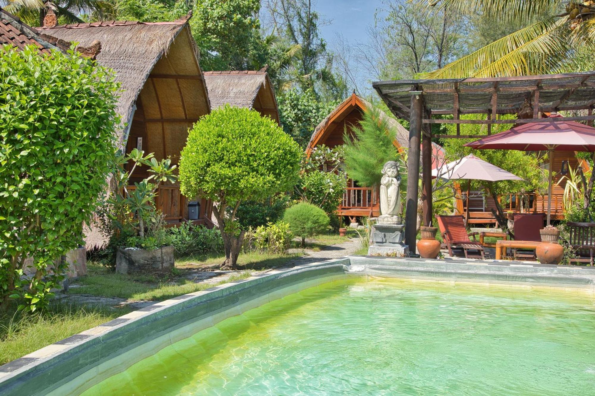 Bunga Bungalows Gili Meno Eksteriør bilde