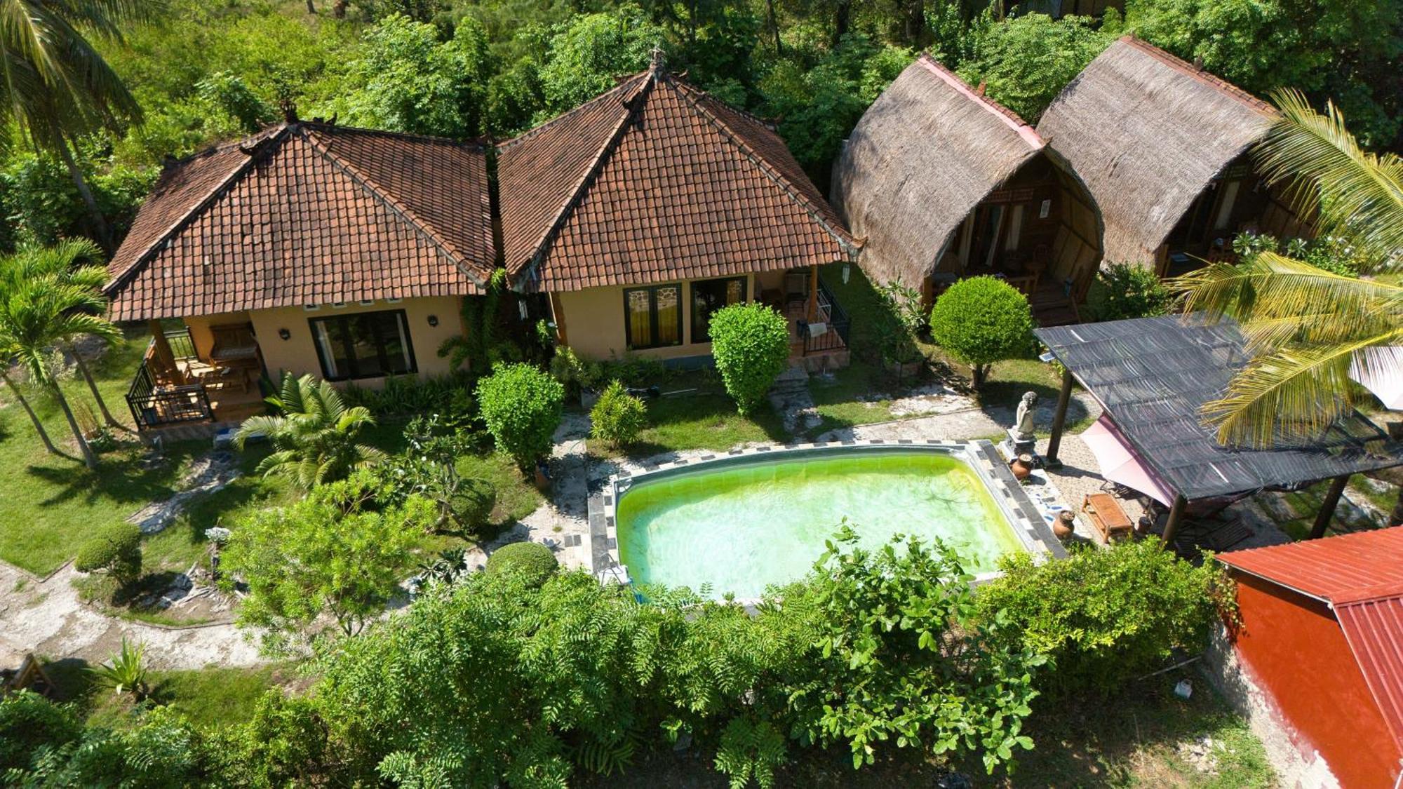 Bunga Bungalows Gili Meno Eksteriør bilde